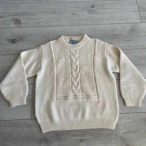 Prada Cream Cable Knit Sweater